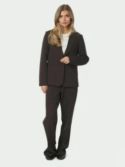 Alice Suit Bukser, Dark Brown, 40