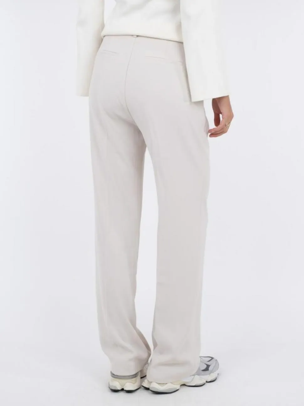 Alice Woven Bukser, Ivory, 42