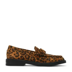 Alison Loafers, Leopard Suede 41