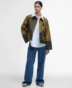 Alma Wax Jakke, Sand/Archive Olive/Beech, 38