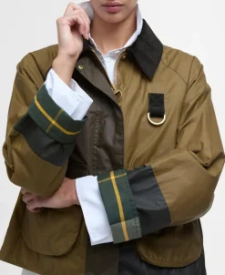 Alma Wax Jakke, Sand/Archive Olive/Beech, 38