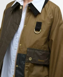 Alma Wax Jakke, Sand/Archive Olive/Beech, 38