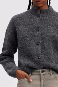 AlphaGZ Cardigan, Charcoal Melange, XL