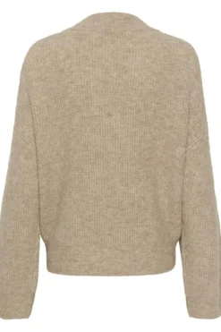 AlphaGZ Striktrøje, Warm Sand Melange, L