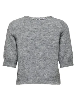 Alva Life Embel Cardigan, Medium Grey Melange, XS