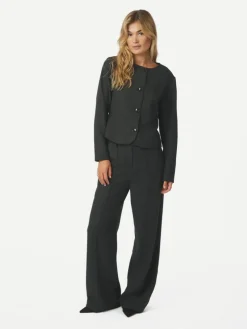 Amanda Herringbone Jakke, Antracit, 36