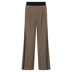 AminaCC Split Panel Bukser, Mink, XL