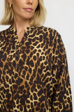 Amoa Bluse, Leo, XXL