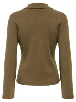 Andrea Zip Polo Cardigan, Cub, L