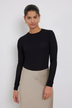 AngelaBB Langærmet T-shirt, Black, M