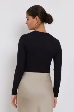 AngelaBB Langærmet T-shirt, Black, M