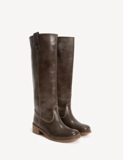 Ann Escovado Støvler, Dark Brown, 38