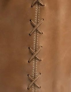 Ann Gaucho Laces Støvler, Dark Tan, 38