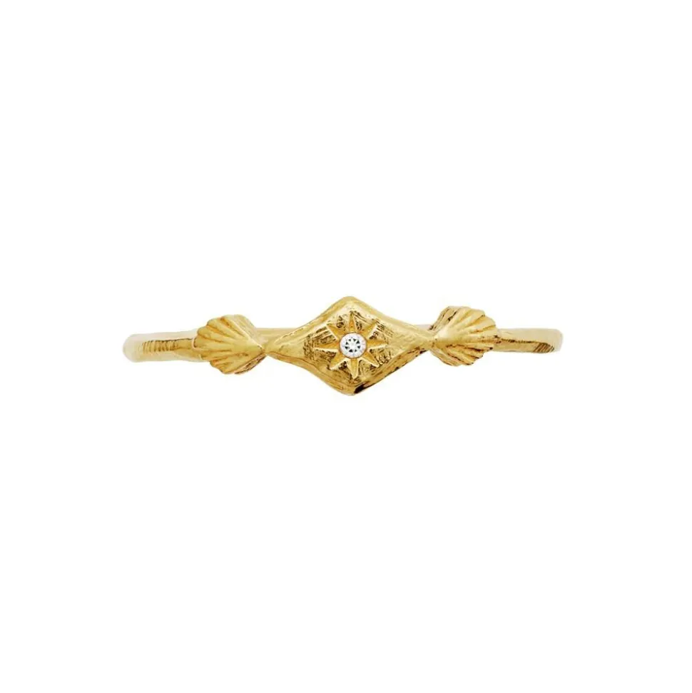 Annie Ring, Gold Plated, 57