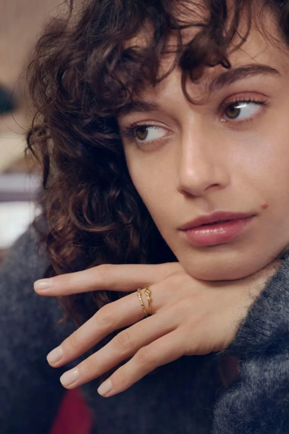 Annie Ring, Gold Plated, 57