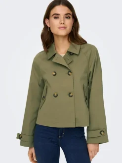 April Kort Trenchcoat, Aloe, XL