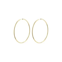 April Large Øreringe, Gold Plated