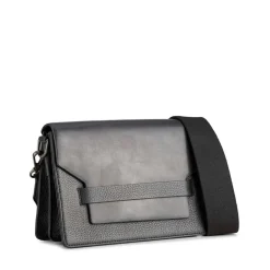 Arabella Grain Mix Crossbody Taske, Black