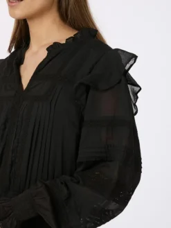 Aran S Voile Kjole, Black, 40