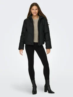 Arnhem Short Puffer Jakke, Black, XS