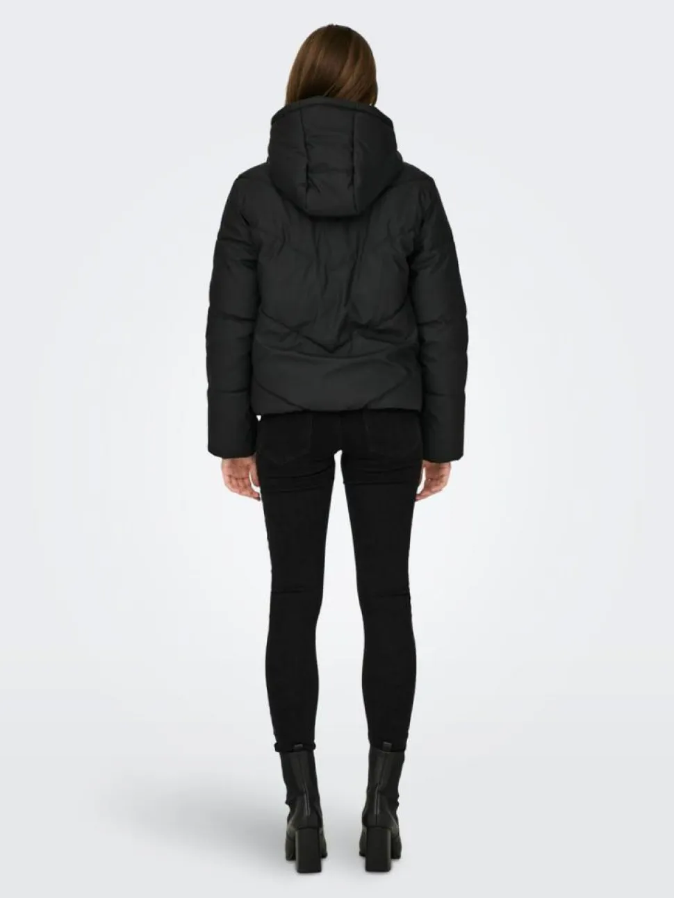 Arnhem Short Puffer Jakke, Black, XS