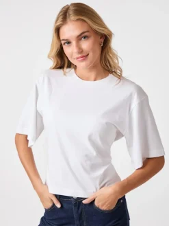 Asha Boxy T-shirt, White, 42