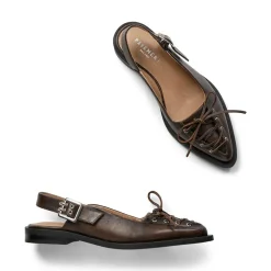 Athena Slingback Ballerinasko, Brown Matte, 41