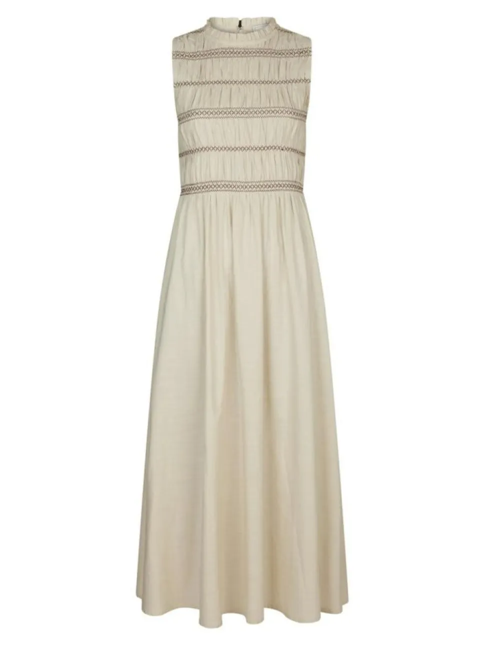 Atika Deco Smock Kjole, Ivory, 36