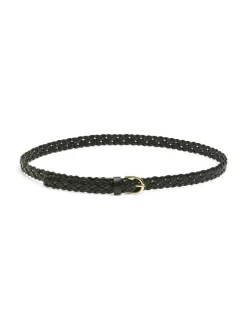 Avery Braided Bælte, Black, 85 cm