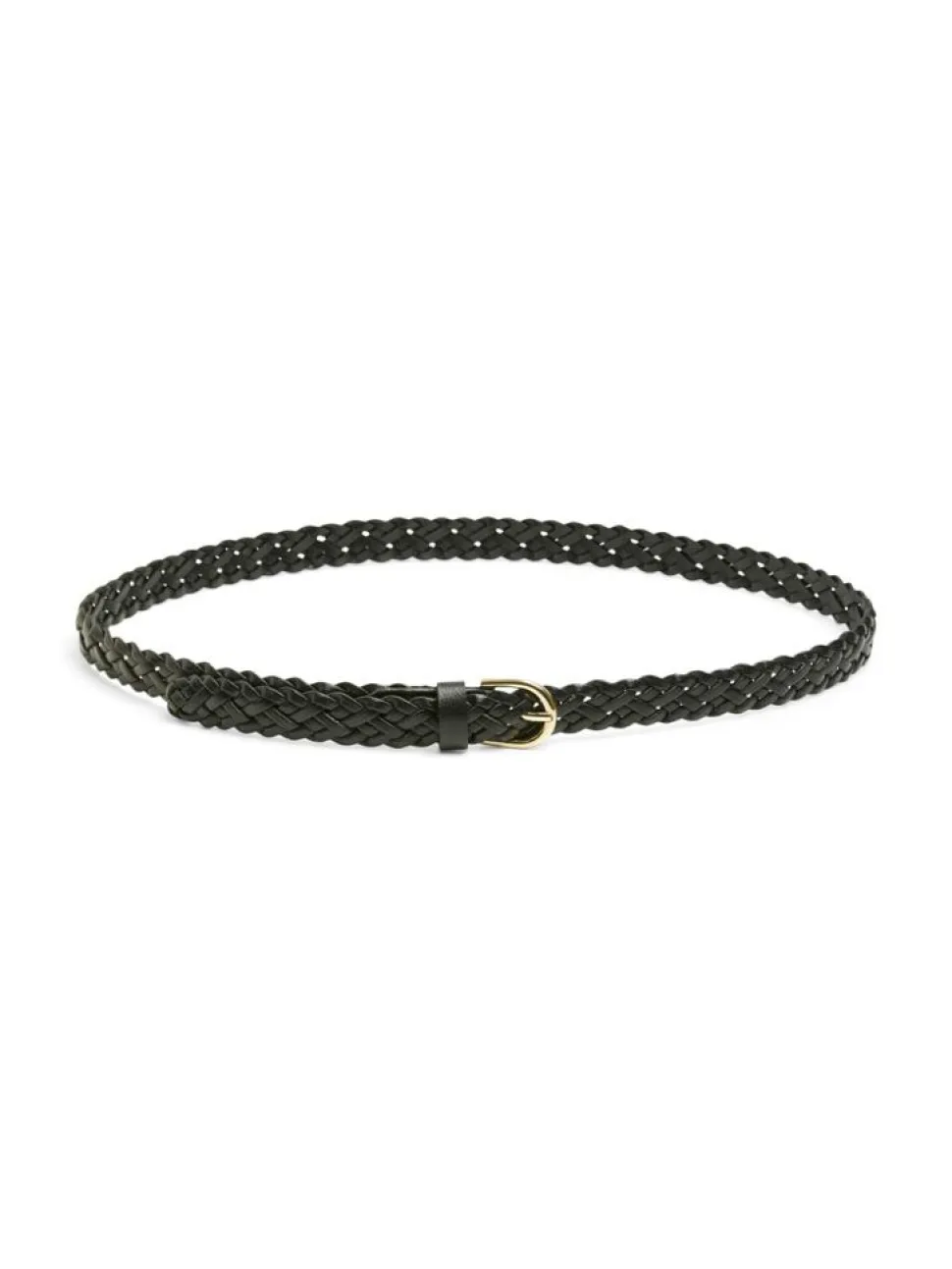 Avery Braided Bælte, Black, 85 cm