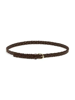 Avery Braided Bælte, Hot Fudge, 90 cm