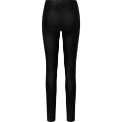 Aya Leather Leggings, Black, 44
