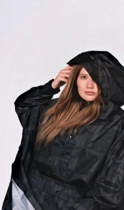 Back To Black Regnponcho, Back to Black, One Size