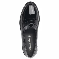 Badam Loafers, Black Patent, 38