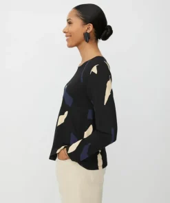 Badisna Jersey Top, Navy Blazer, L