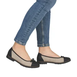 Ballerinasko, Schwarz/Jute, 42