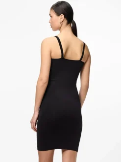 Ballroom Long Singlet Underkjole, Black, S/M