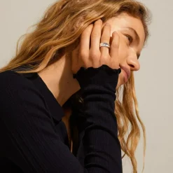 Bathilda Ring, Silver Plated