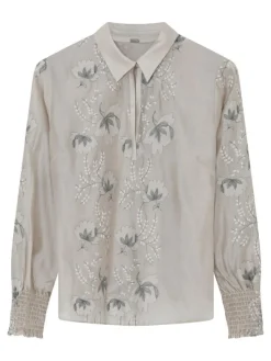 Bayanna Bluse, Light Grey, 38