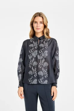 Bayanna Bluse, Magnet Grey, 42