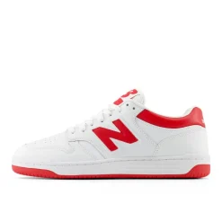 BB480 Sneakers, White/Red, 39.5