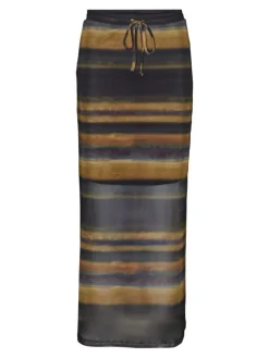 Bea Maxi Nederdel, Black Print, S