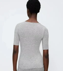 Beauty Layers Top, Medium Grey Melange, XL