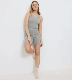 Beauty Layers Top, Medium Grey Melange, XL