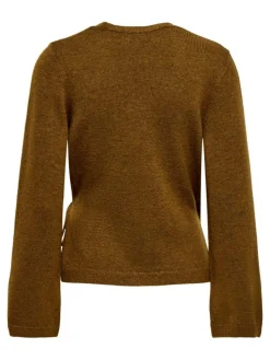 Becky Wrap Cardigan, Bison, S