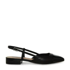 Belinda Slingback Ballerinasko, Black Leather, 37