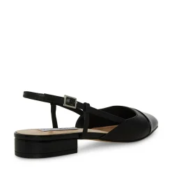Belinda Slingback Ballerinasko, Black Leather, 37