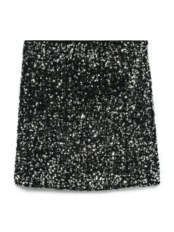 Bella Kort Nederdel, Silver, L