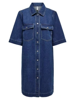 Belle Denimkjole, Dark Blue Denim, M