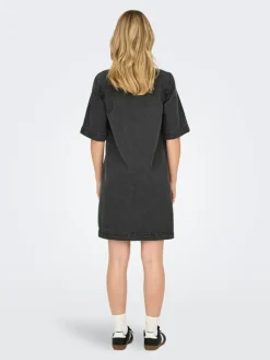 Belle Denimkjole, Washed Black, XS